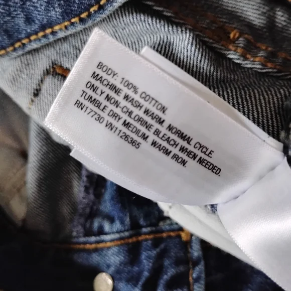 Universal Thread Mid Rise 90s Baggy Jeans 100% Cotton Classic Blue Size 10 - Picture 12 of 13